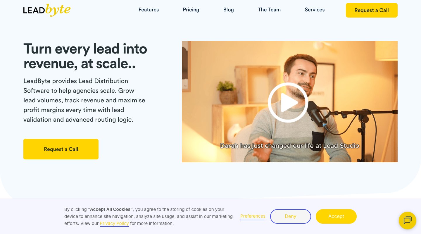 LeadByte homepage