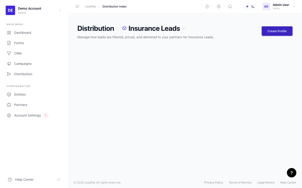 Distribution revenue and partner stats